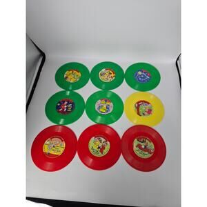 Vtg Little‎ John Children's Records 5 Green 3 Red 1 yellow Untested